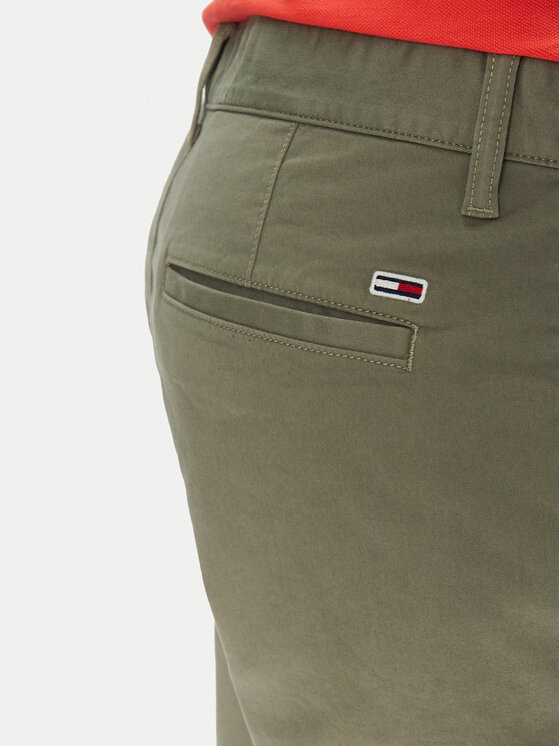 Tommy Jeans Tommy Jeans Шорти от плат Scanton DM0DM21949 Зелен Regular Fit