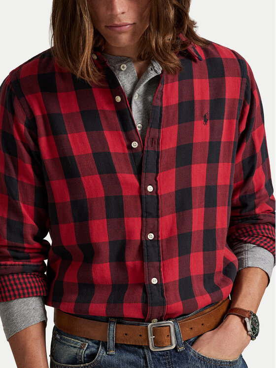 Polo Ralph Lauren Polo Ralph Lauren Риза 710P00517001 Червен Regular Fit