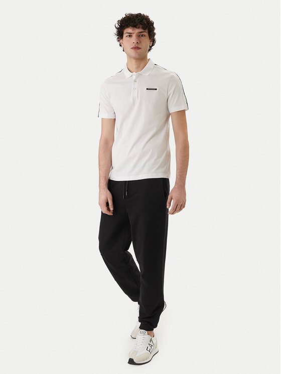 EA7 Emporio Armani EA7 Emporio Armani Polo 7M001477 AF10375 U0002 Biały Regular Fit
