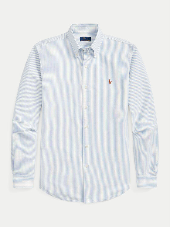 Polo Ralph Lauren Polo Ralph Lauren Marškiniai 710792041004 Žydra Custom Fit