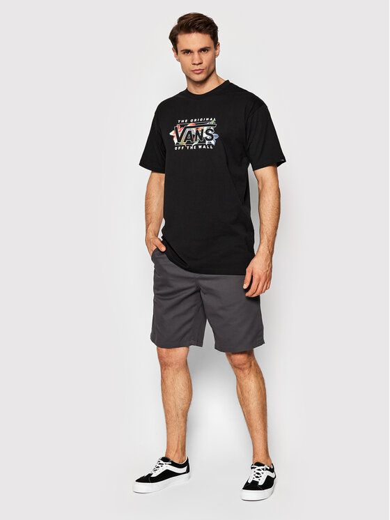 Vans Vans Bavlnené šortky Authentic Chino VN0A5FJX Sivá Relaxed Fit
