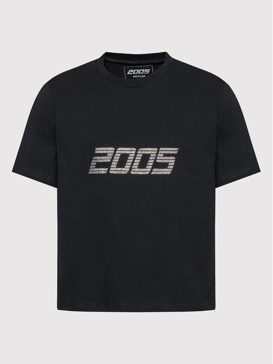 2005 2005 T-Shirt Unisex Signature Tee Černá Relaxed Fit