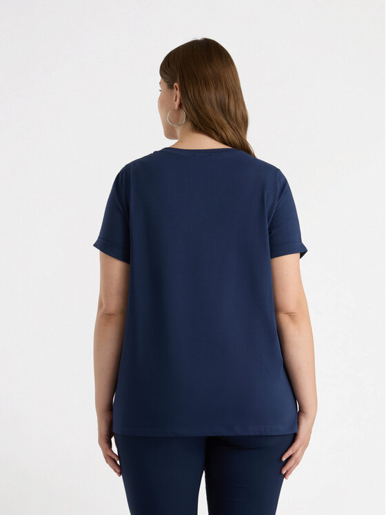 Fiorella Rubino Fiorella Rubino T-Shirt G273L008593N0Z4 Niebieski Boxy Fit