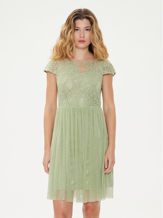 Vila Vila Coctailkleid Ulricana 14083836 Grün Regular Fit