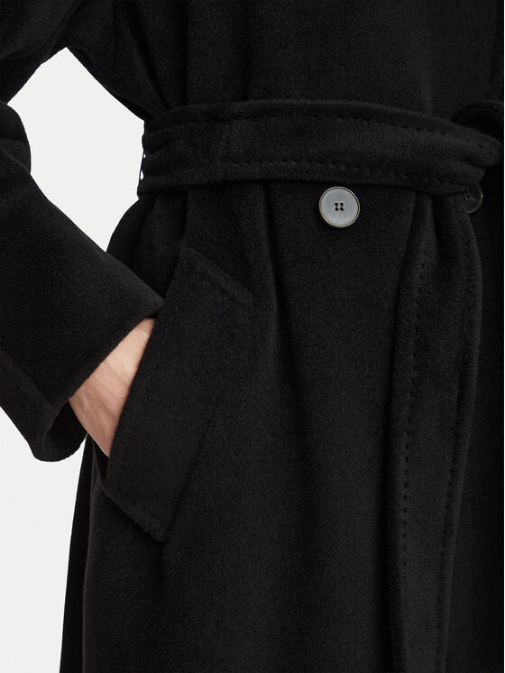 Marella Marella Vlněný kabát 2623016082200 Černá Regular Fit