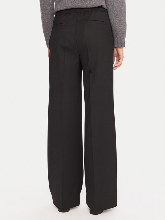 Weekend Max Mara Weekend Max Mara Pantaloni di tessuto Petra 2525136032 Nero Regular Fit