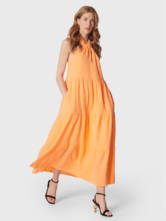 Seafolly Seafolly Sommerkleid Halter 54864-DR Orange Regular Fit