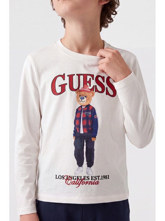Guess Kids Guess Kids Halenka 184439 Bílá Classic Fit