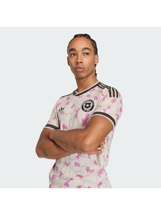 adidas adidas Koszulka techniczna 165826 Beżowy Slim Fit