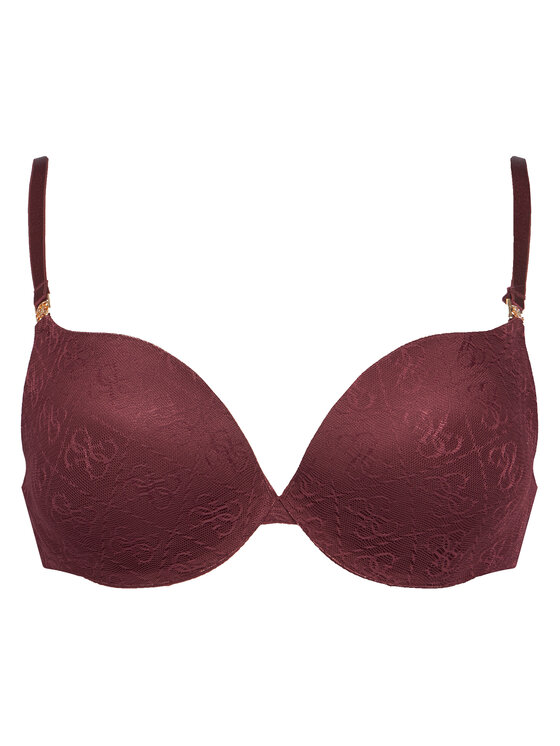 Guess Biustonosz push-up O5RC12 KCLB0 Bordowy