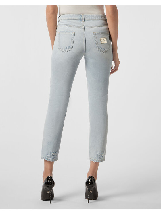 PHILIPP PLEIN PHILIPP PLEIN Jeansy 30911 Šedá Boyfriend Fit