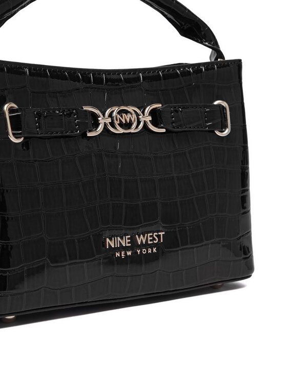 Nine West Nine West Ročna torba EO-CITY GRACE-LDA9420 CROCO Črna