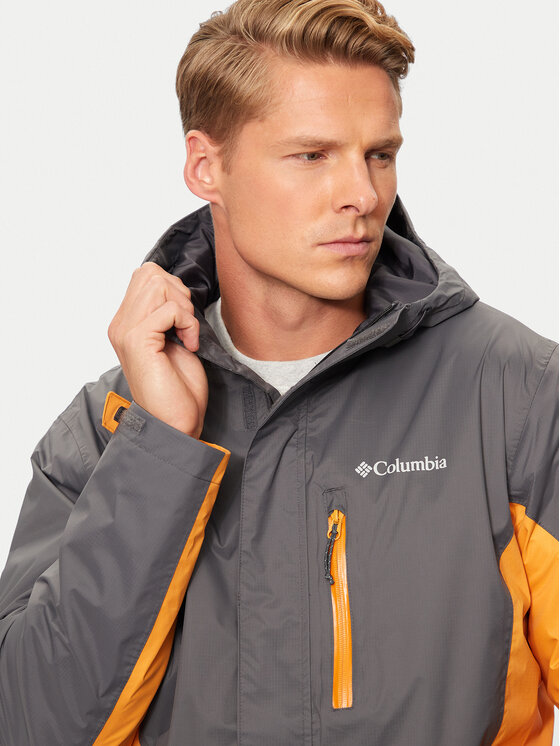 Columbia Columbia Neperšlampanti striukė Pouring Adventure™ III 2117171 Pilka Regular Fit