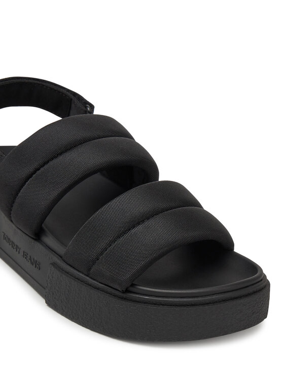 Tommy Jeans Tommy Jeans Sandale Tjw Flatform Sandal EN0EN02802 Crna