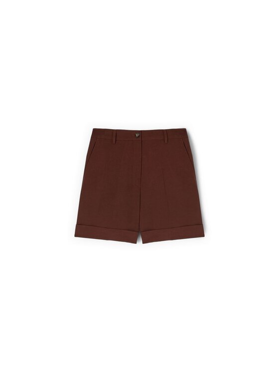 Motivi Motivi Pantaloncini di tessuto P02VQ004665N0S2 Marrone Regular Fit