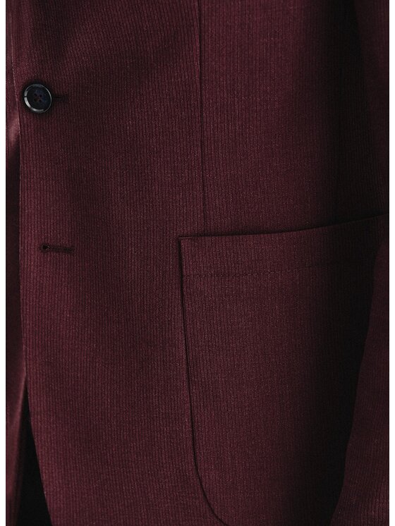 Pako Lorente Pako Lorente Marynarka P25WP-3X-029 Bordowy Slim Fit