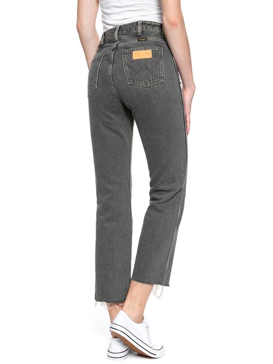 Wrangler Wrangler Jeans RETRO STRAIGHT CROP Grigio Straight Fit