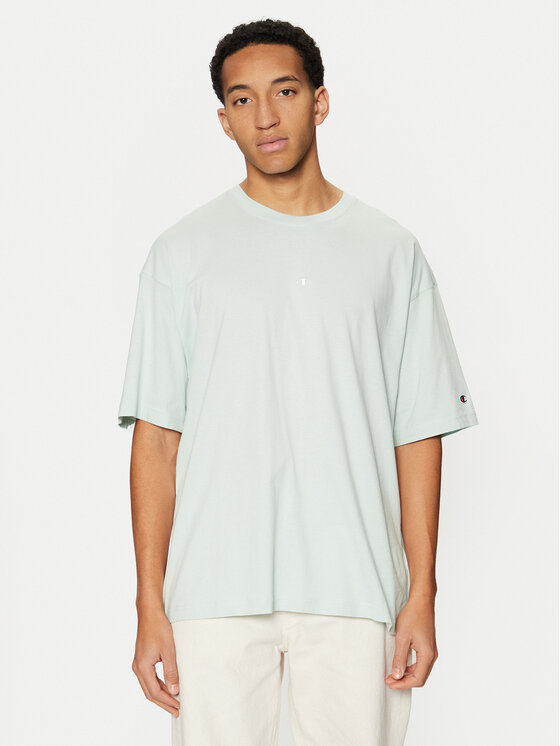 Champion Champion Tricou 220279 Verde Relaxed Fit