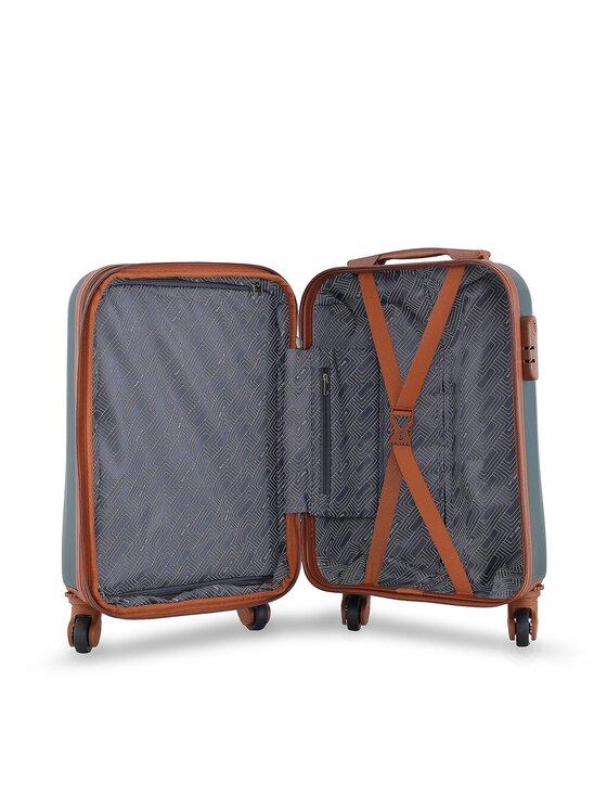 Semi Line Semi Line Салонна валіза T5584-2 Бірюзовий