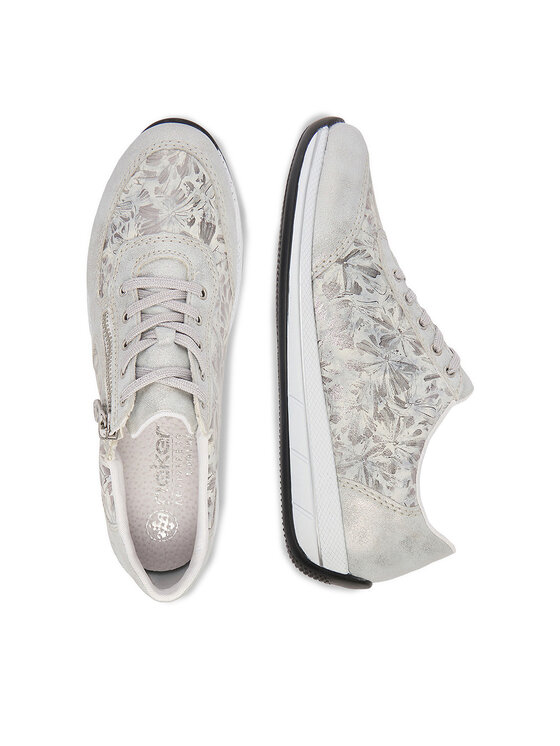 Rieker Rieker Sneakersy N1112-80 Srebrny