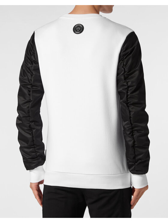 Plein Sport Plein Sport Longsleeve 13097 Biały Regular Fit
