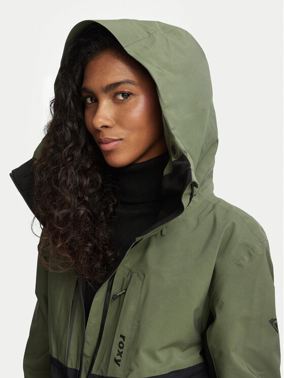 Roxy Roxy Smučarska jakna GORE-TEX Stretch Purelines Jk ERJTJ03506 Črna Regular Fit