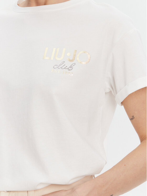 Liu Jo Liu Jo Tricou WA5007 JS923 Alb Relaxed Fit