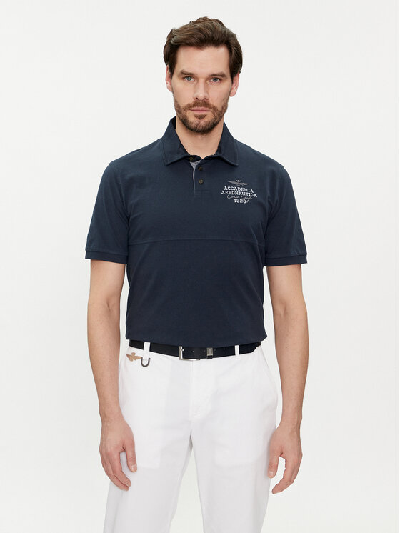 Aeronautica Militare Polo 241PO1756J584 Blu scuro Regular Fit, taglia : XL
