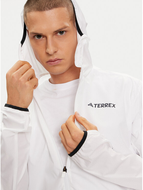 adidas adidas Wiatrówka Terrex Xperior Windweave Wind HN2903 Biały Slim Fit