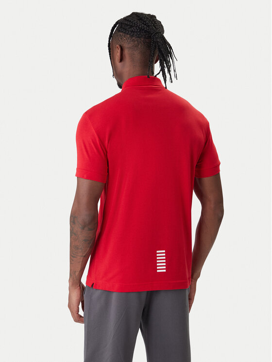EA7 Emporio Armani EA7 Emporio Armani Pólóing 8NPF14 PJVQZ U5072 Piros Regular Fit