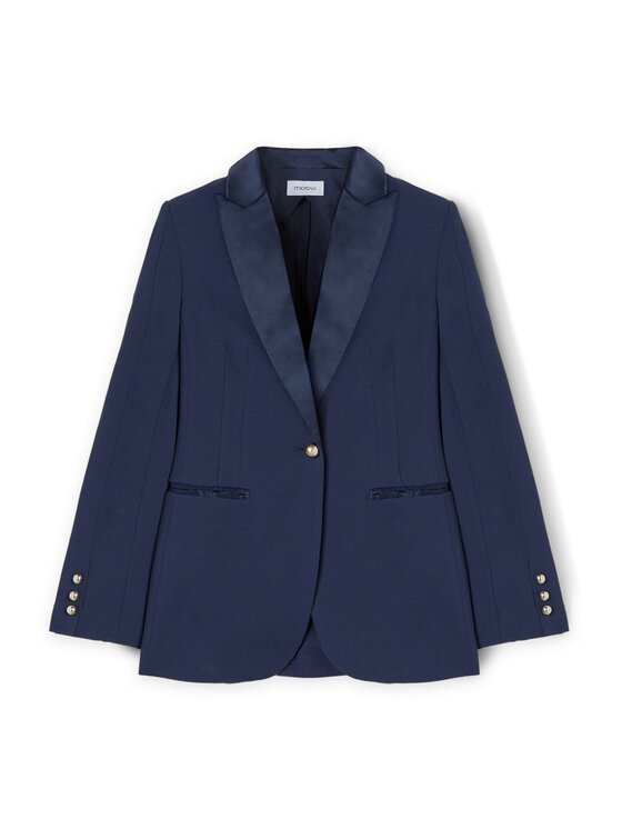 Motivi Motivi Marynarka Q633Q000790N034 Niebieski Slim Fit