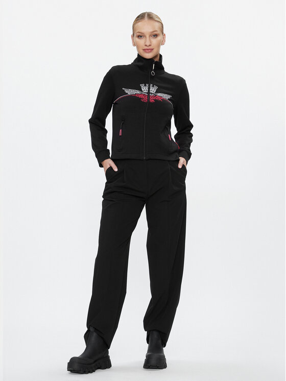 Aeronautica Militare Aeronautica Militare Mikina 232FE1836DF483 Černá Regular Fit
