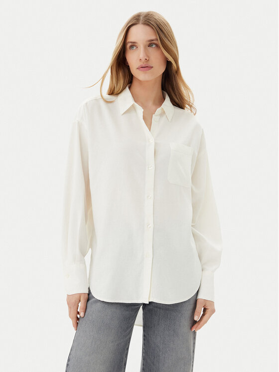 JJXX JJXX Košile Jamie 12269668 Bílá Oversize