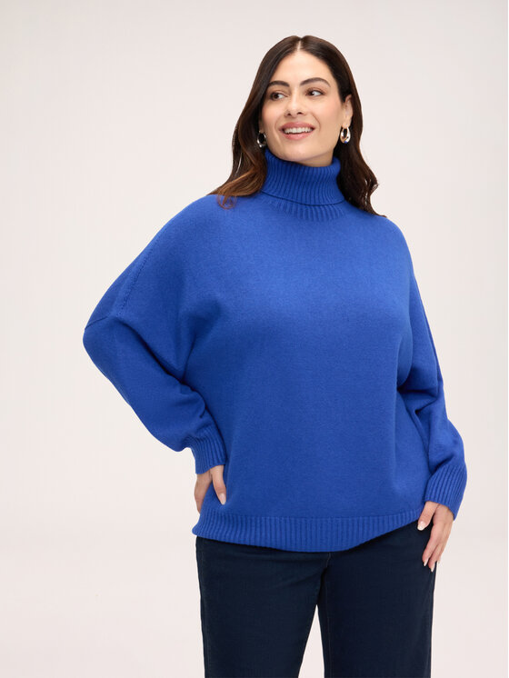 Fiorella Rubino Fiorella Rubino Sweter M391E002448N024 Turkusowy Regular Fit