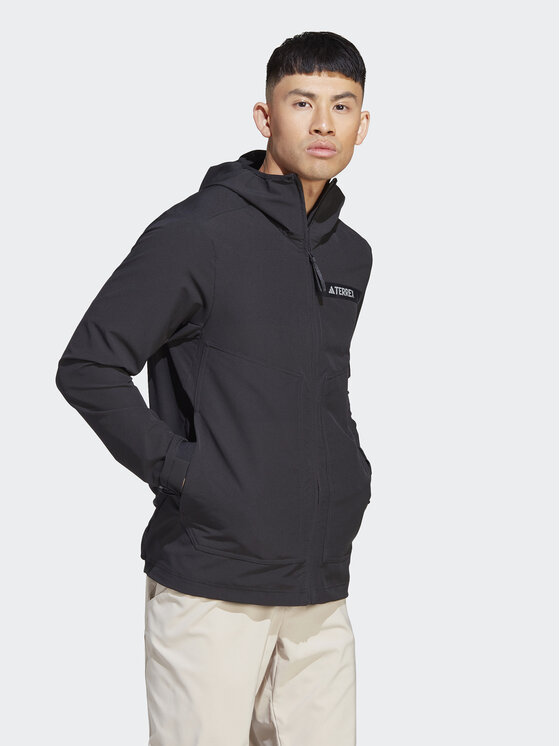 adidas Kurtka outdoor Terrex Multi HZ4425 Czarny Slim Fit | Modivo.pl
