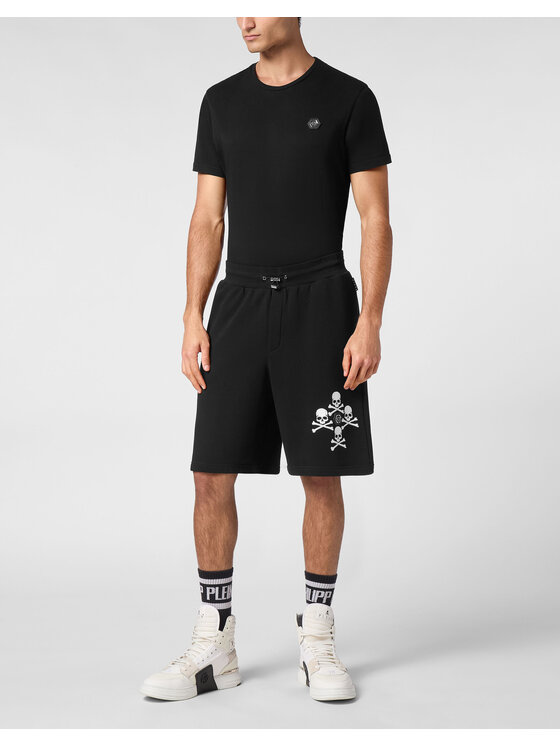 PHILIPP PLEIN PHILIPP PLEIN Pantaloncini 20405 Nero Jogger Fit