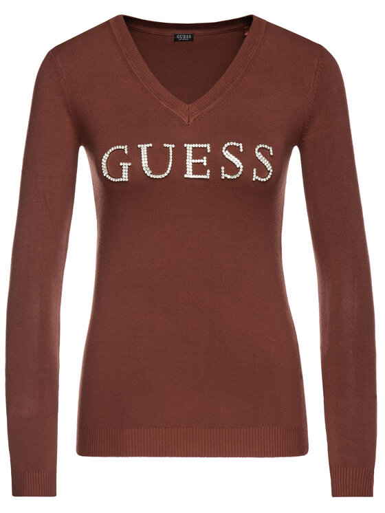 Guess Guess Sweater W94R70 Z2760 Piros Slim Fit