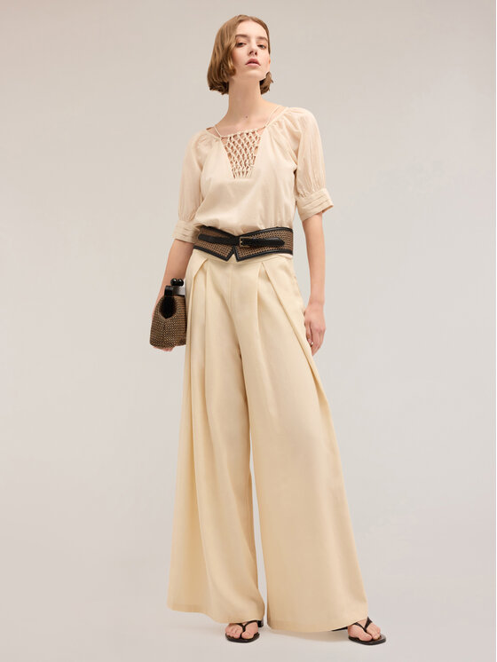 Motivi Motivi Blusa 2792W000732N011 Écru Regular Fit