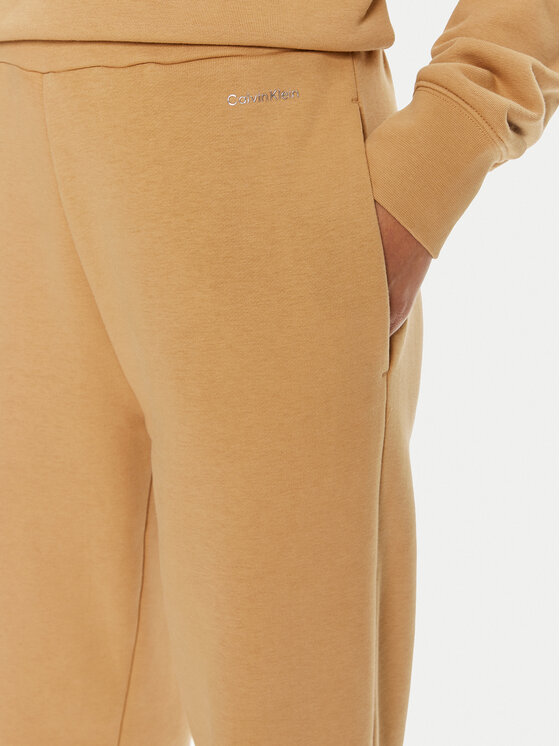 Calvin Klein Calvin Klein Pantaloni trening Nano Logo K20K207214 Bej Relaxed Fit