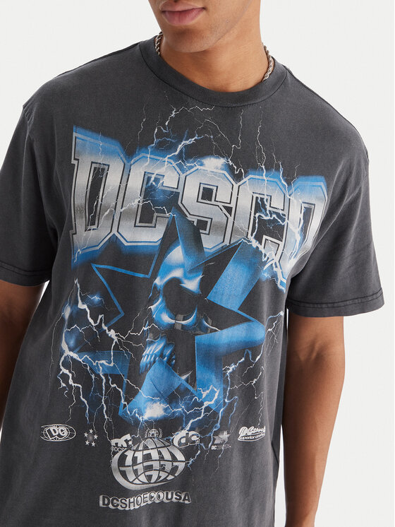 DC Shoes DC Shoes Póló Skull Shock EDYZT0435 Fekete Regular Fit