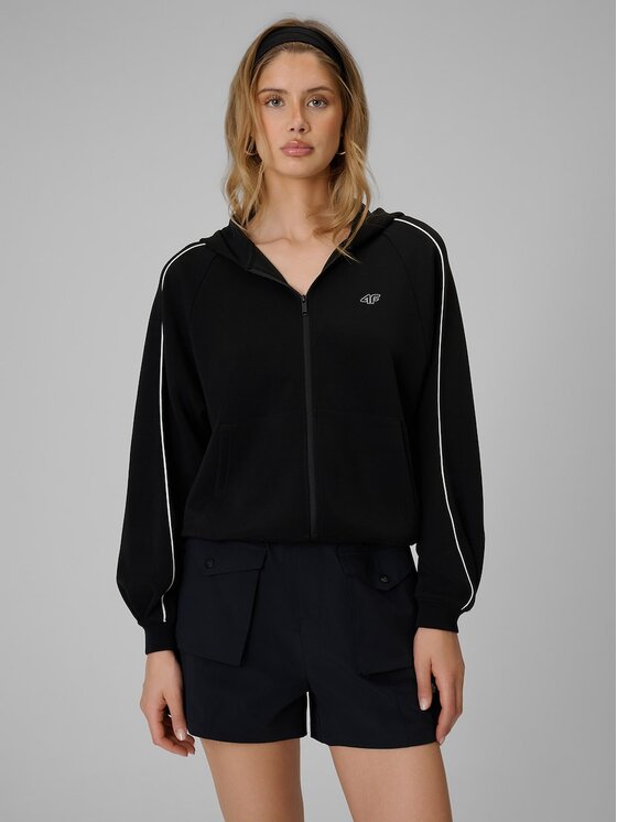 4F 4F Mikina 4FRSS26TSWSF2990-20S Černá Relaxed Fit