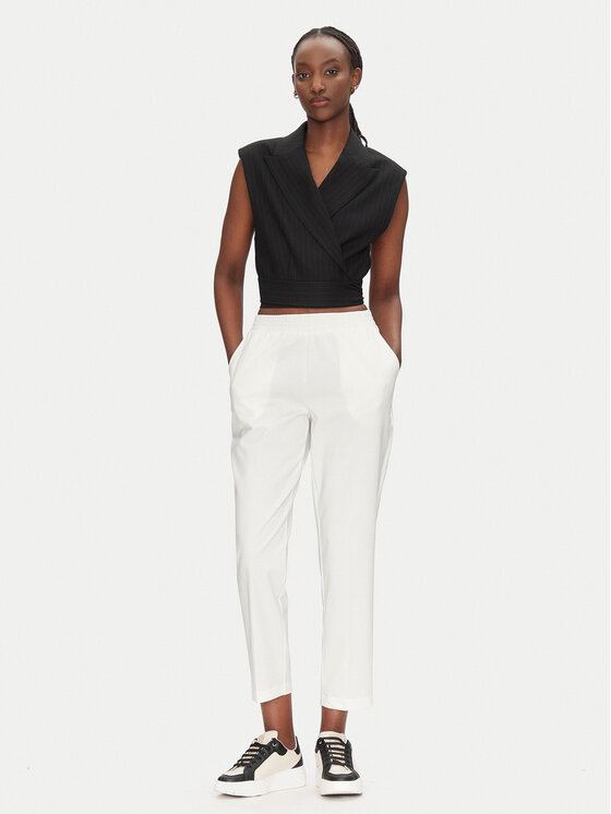 ACCESS FASHION ACCESS FASHION Stoffhose 53-5119-886 Weiß Regular Fit