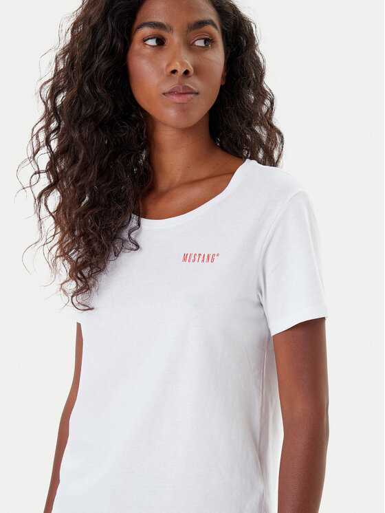 Mustang Mustang T-shirt Alma 1016748 Bijela Regular Fit