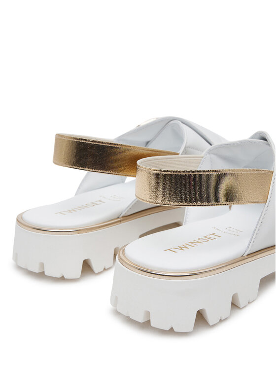 TWINSET TWINSET Sandale 251GCJ044 S Bijela