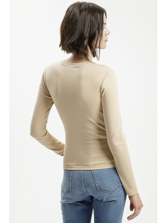 Cross Jeans Cross Jeans Longsleeve 56212-383 Beżowy