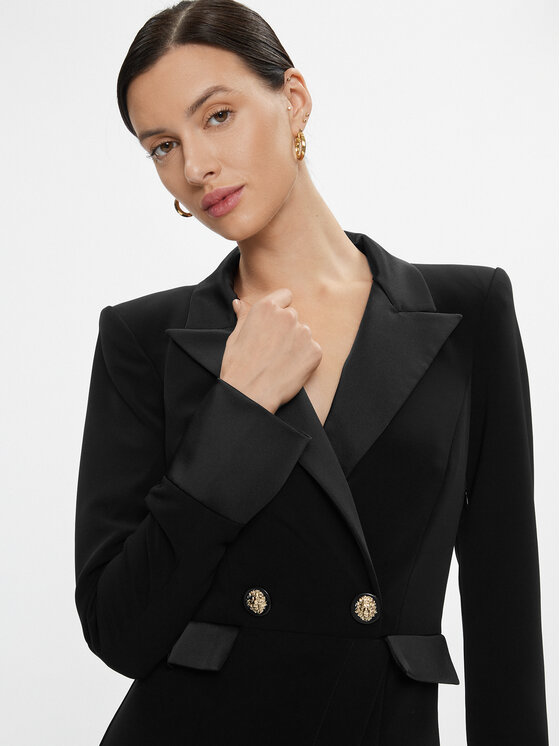 Babylon Babylon Koktejlové šaty T_E00777 Černá Regular Fit