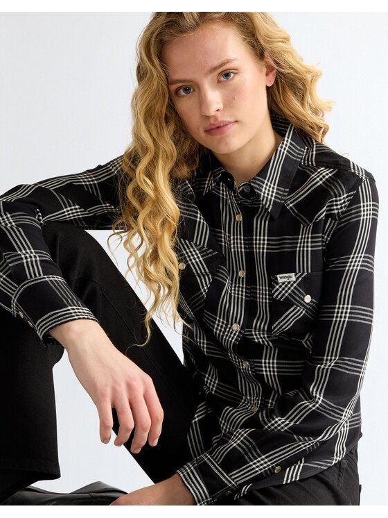 Wrangler Wrangler Koszula WESTERN SHIRT Kolorowy Slim Fit