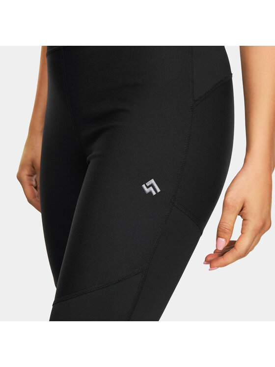 Alpinus Alpinus Legginsy Orta Czarny Regular Fit