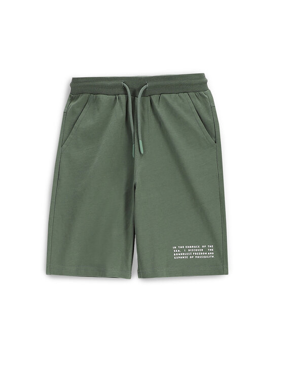 Coccodrillo Coccodrillo Pantaloni scurți sport WC5121501VBC Verde Regular Fit