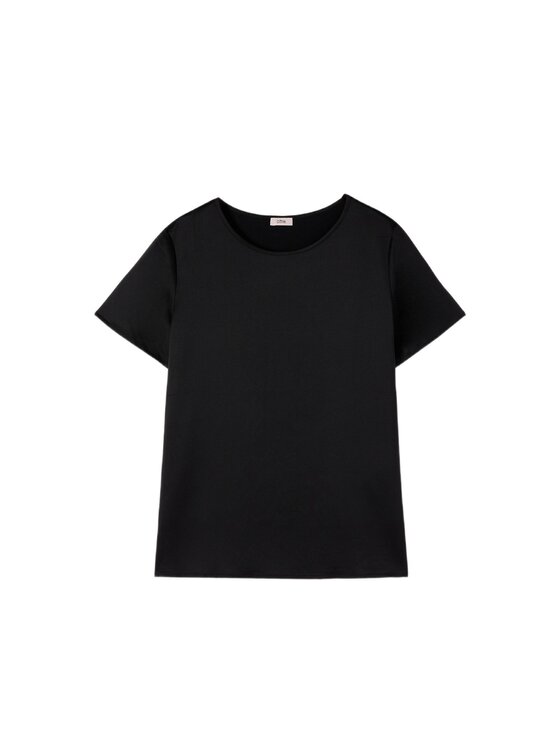 Oltre Oltre T-Shirt G384J104322N033 Czarny Regular Fit